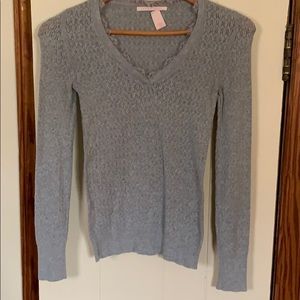 Long sleeve heather gray Victoria’s Secret top